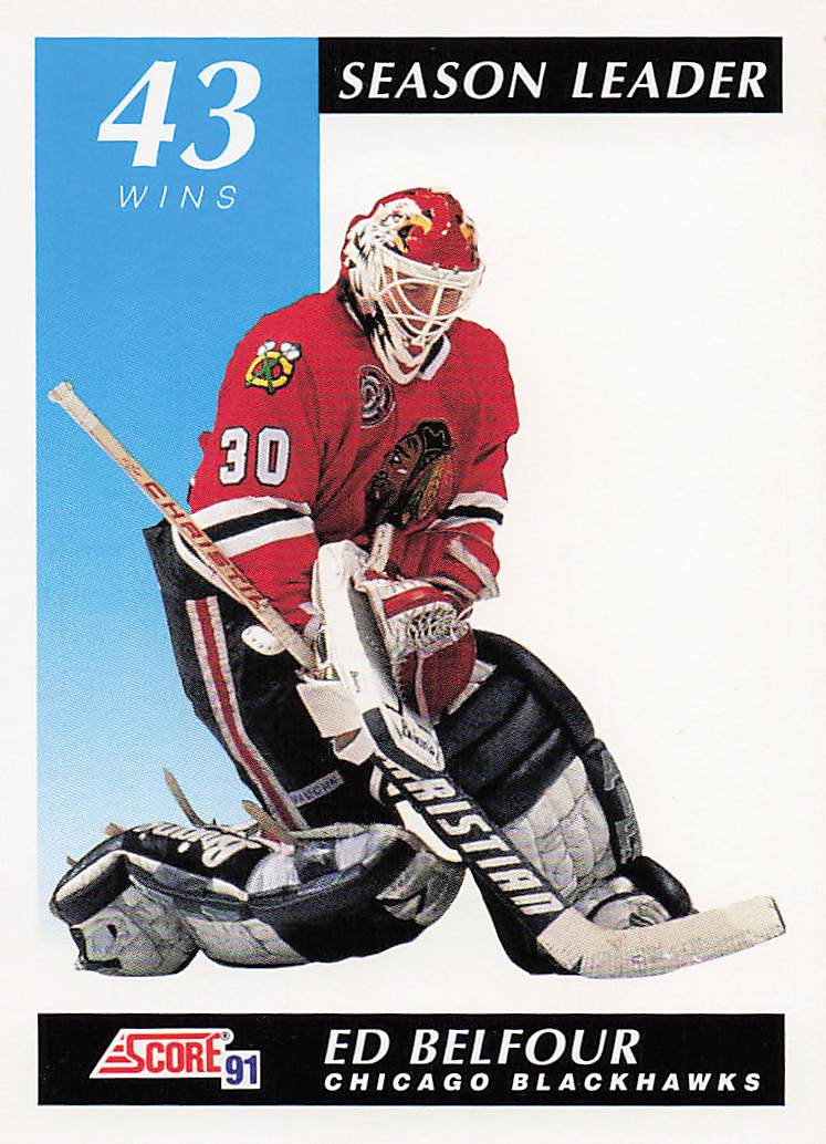 1991-92 Score Canadian English Hockey Ed Belfour #300