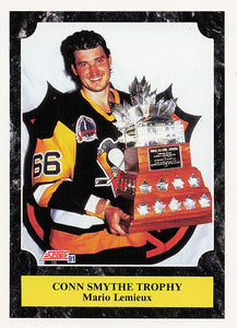 1991-92 Score Canadian English Hockey Mario Lemieux #316