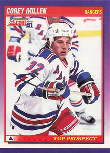 1991-92 Score American Hockey Corey Millen #318 Rookie