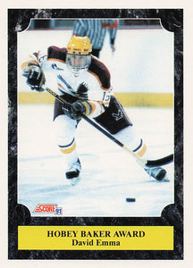 1991-92 Score American Hockey David Emma #330 Rookie