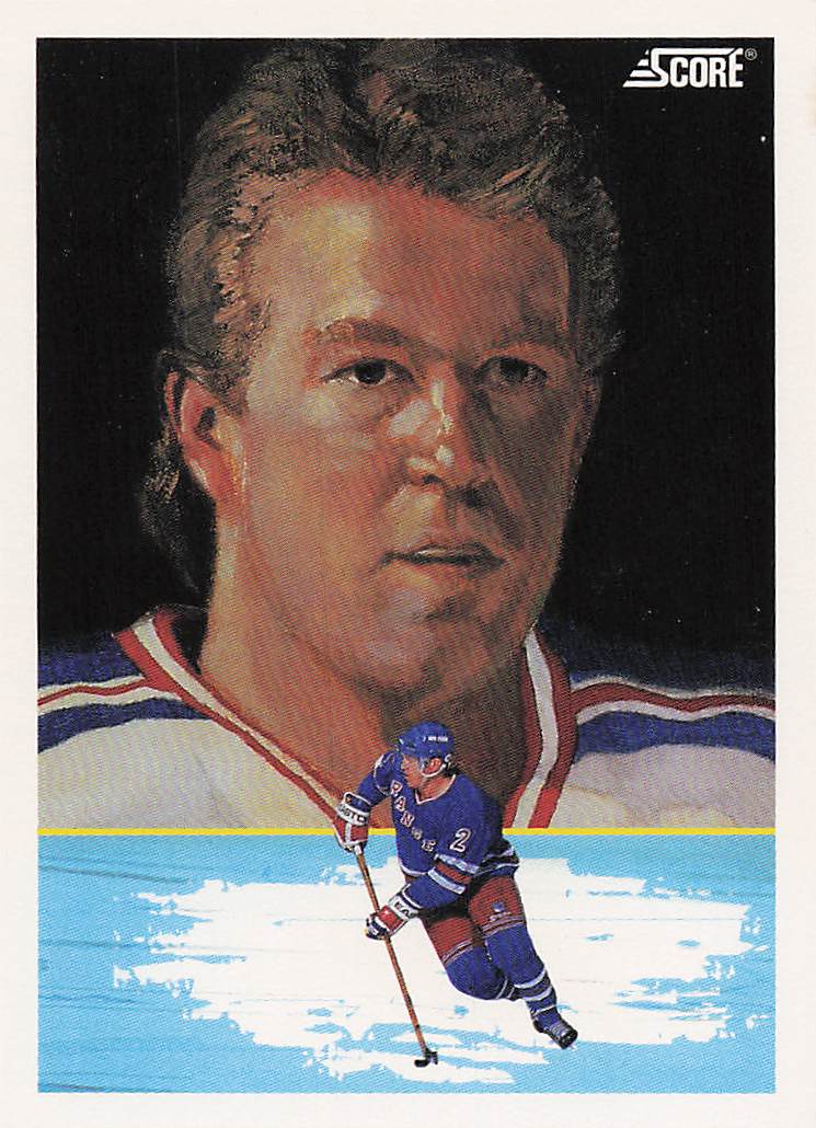 1991-92 Score Canadian English Hockey Brian Leetch #373