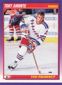1991-92 Score Canadian English Hockey Tony Amonte #288 Rookie