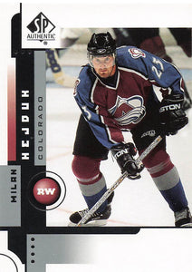 2001-02 SP Authentic Hockey Milan Hejduk #17