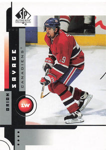 2001-02 SP Authentic Hockey Brian Savage #44