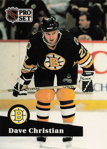 1991-92 Pro Set Hockey Dave Christian #11