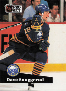 1991-92 Pro Set French Hockey Dave Snuggerud #18