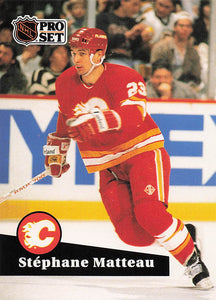 1991-92 Pro Set Hockey Stephane Matteau #27