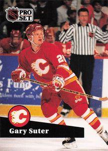 1991-92 Pro Set French Hockey Gary Suter #32