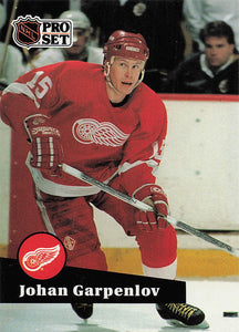 1991-92 Pro Set French Hockey Johan Garpenlov #56
