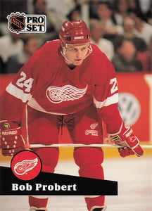 1991-92 Pro Set French Hockey Bob Probert #61