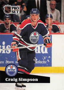 1991-92 Pro Set Hockey Craig Simpson #69