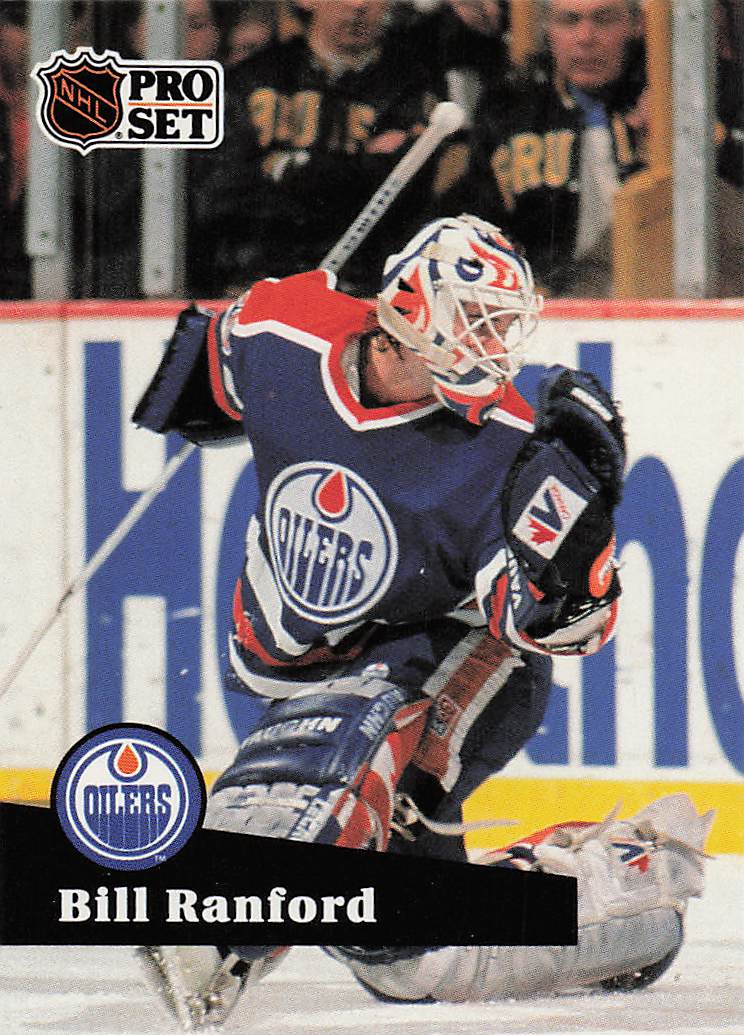 1991-92 Pro Set French Hockey Bill Ranford #70