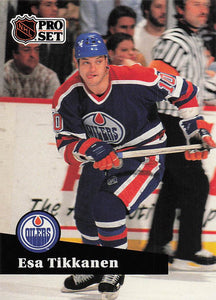 1991-92 Pro Set Hockey Esa Tikkanen #AC14