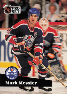 1991-92 Pro Set French Hockey Mark Messier #74