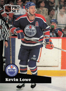 1991-92 Pro Set French Hockey Kevin Lowe #76