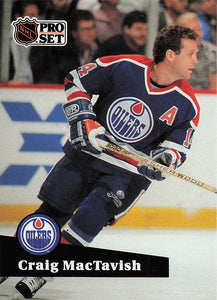 1991-92 Pro Set Hockey Craig MacTavish #77