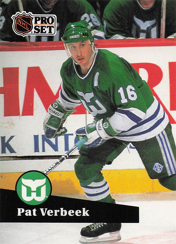 1991-92 Pro Set French Hockey Pat Verbeek #86