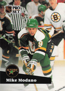 1991-92 Pro Set French Hockey Mike Modano #105