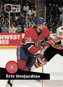 1991-92 Pro Set Hockey Eric Desjardins #118