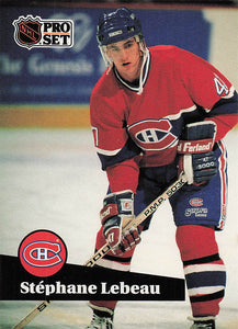 1991-92 Pro Set Hockey Stephan Lebeau #120
