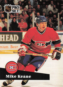 1991-92 Pro Set French Hockey Mike Keane #121
