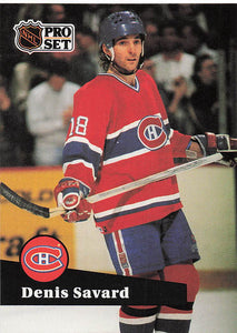 1991-92 Pro Set French Hockey Denis Savard #128