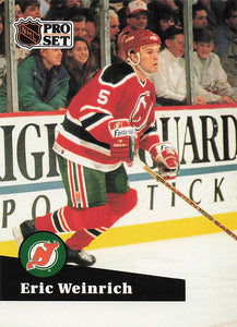 1991-92 Pro Set French Hockey Eric Weinrich #133