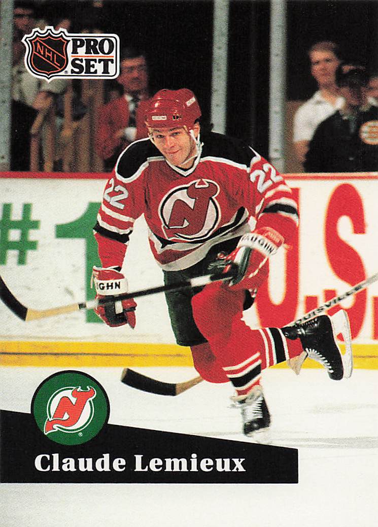 1991-92 Pro Set Hockey Claude Lemieux #135