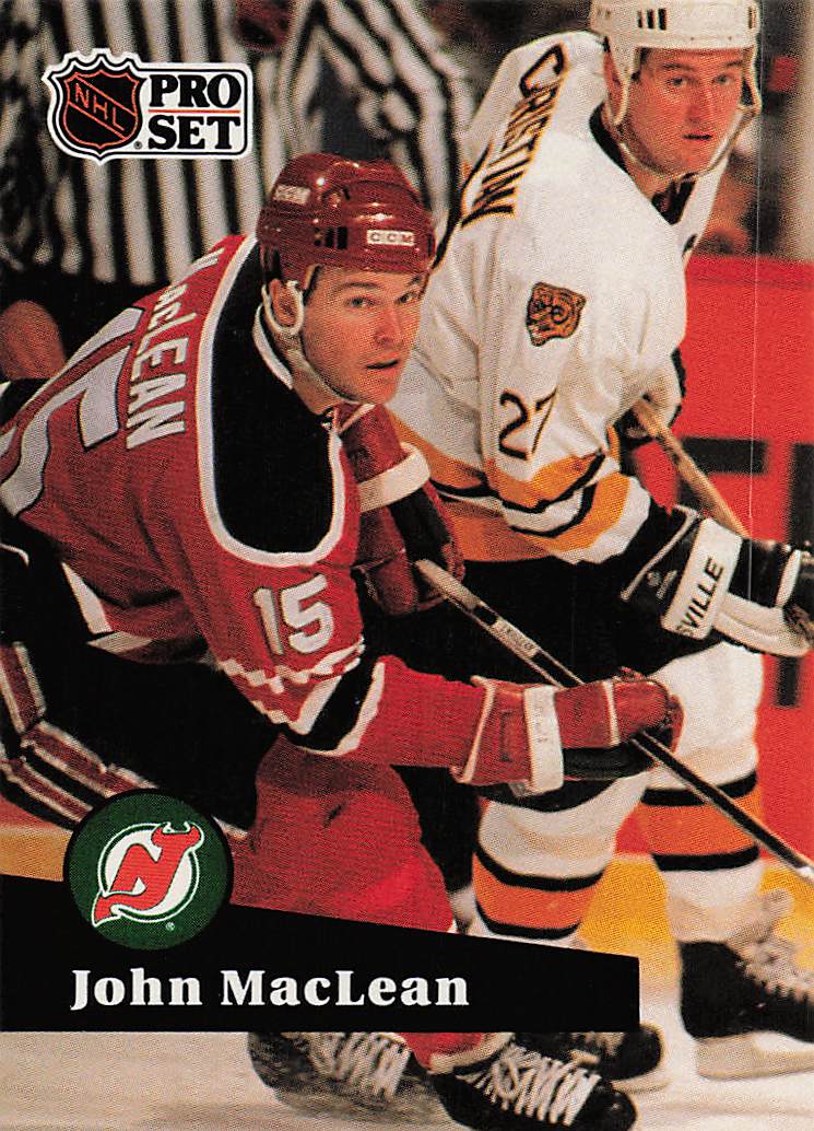 1991-92 Pro Set Hockey John MacLean #136