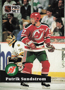 1991-92 Pro Set Hockey Patrik Sundstrom #141