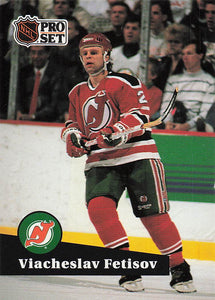 1991-92 Pro Set French Hockey Viacheslav Fetisov #142