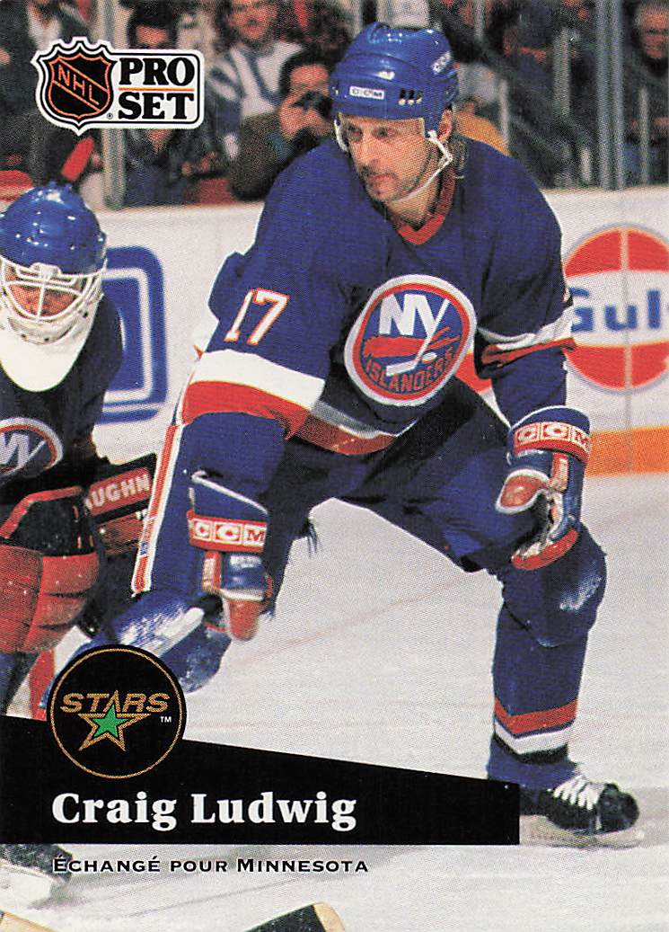 1991-92 Pro Set Hockey Craig Ludwig #155