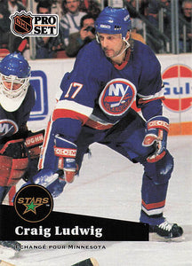 1991-92 Pro Set Hockey Craig Ludwig #155