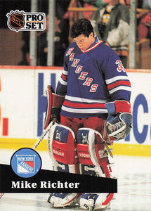 1991-92 Pro Set French Hockey Mike Richter #161