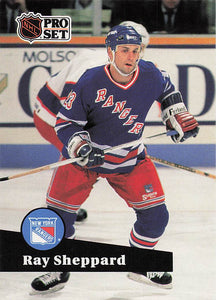 1991-92 Pro Set French Hockey Ray Sheppard #162
