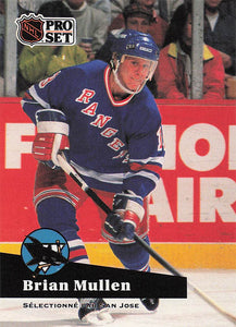 1991-92 Pro Set Hockey Brian Mullen #165