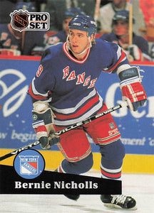 1991-92 Pro Set Hockey Bernie Nicholls #166