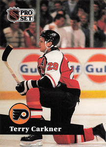 1991-92 Pro Set French Hockey Terry Carkner #173