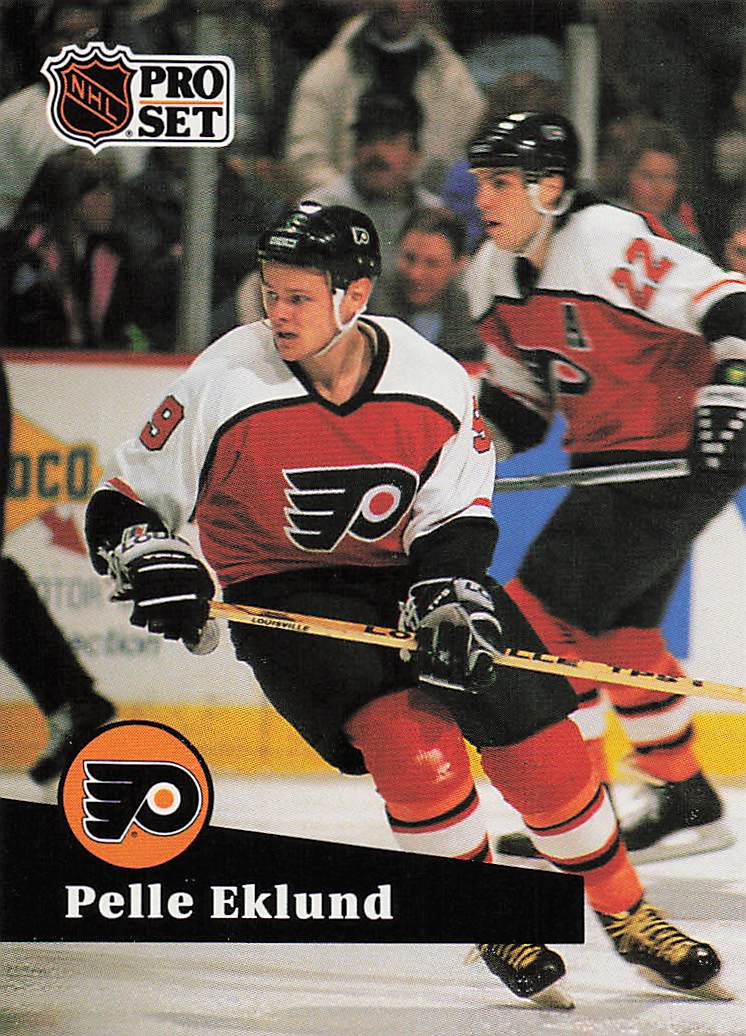 1991-92 Pro Set French Hockey Pelle Eklund #179
