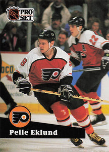 1991-92 Pro Set French Hockey Pelle Eklund #179