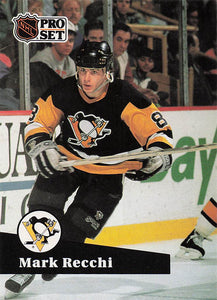 1991-92 Pro Set Hockey Mark Recchi #184