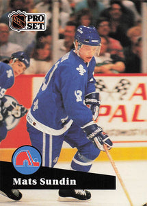 1991-92 Pro Set French Hockey Mats Sundin #197