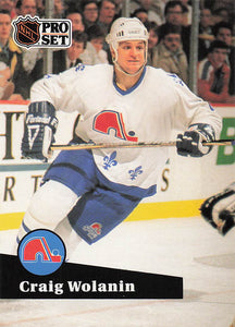 1991-92 Pro Set Hockey Craig Wolanin #203