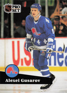 1991-92 Pro Set Hockey Alexei Gusarov #207 Rookie