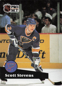 1991-92 Pro Set Hockey Scott Stevens #216