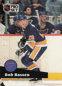 1991-92 Pro Set French Hockey Bob Bassen #221