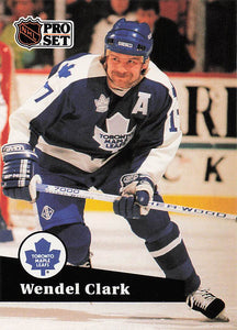 1991-92 Pro Set French Hockey Wendel Clark #225