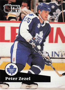 1991-92 Pro Set French Hockey Peter Zezel #227
