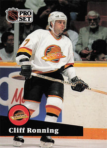 1991-92 Pro Set Hockey Cliff Ronning #241