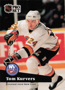 1991-92 Pro Set French Hockey Tom Kurvers #244